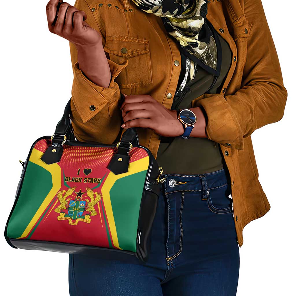 Support the Black Stars - Ghana Football Shoulder Handbag