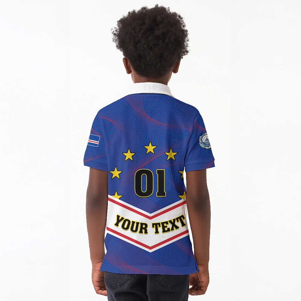 Support the Tubaroes Azuis - Cape Verde Football Kid Polo Shirt