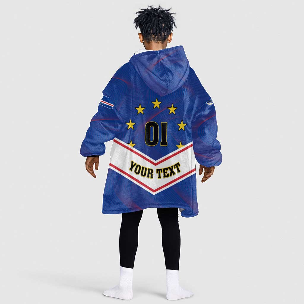 Support the Tubaroes Azuis - Cape Verde Football KId Wearable Blanket Hoodie