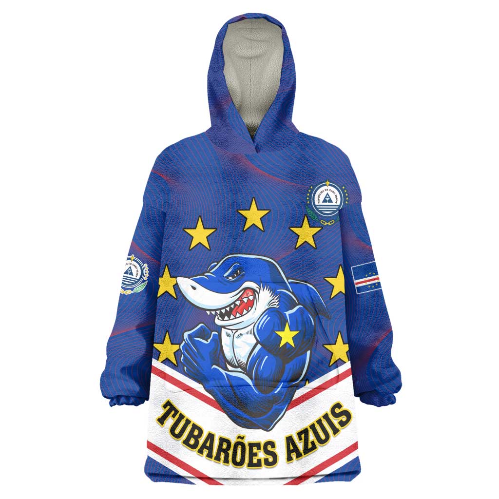 Support the Tubaroes Azuis - Cape Verde Football KId Wearable Blanket Hoodie