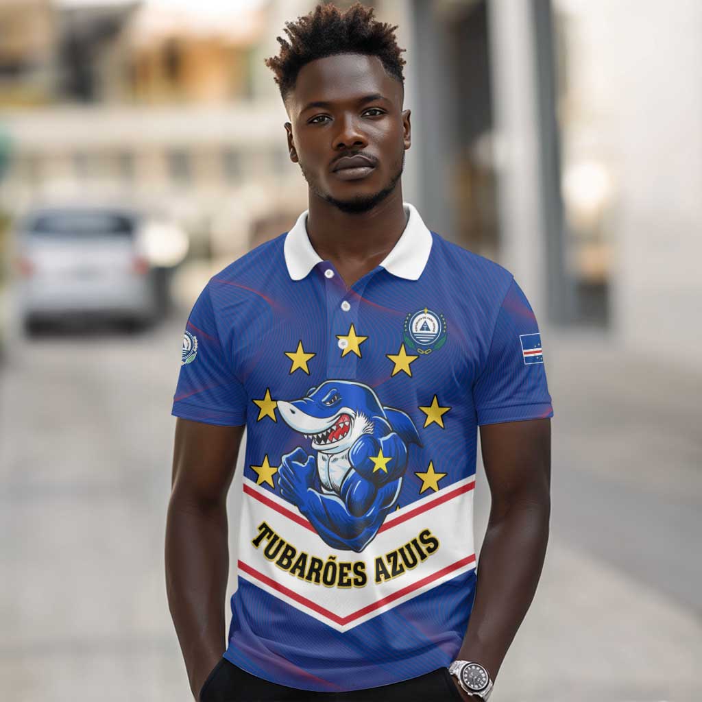 Support the Tubaroes Azuis - Cape Verde Football Polo Shirt