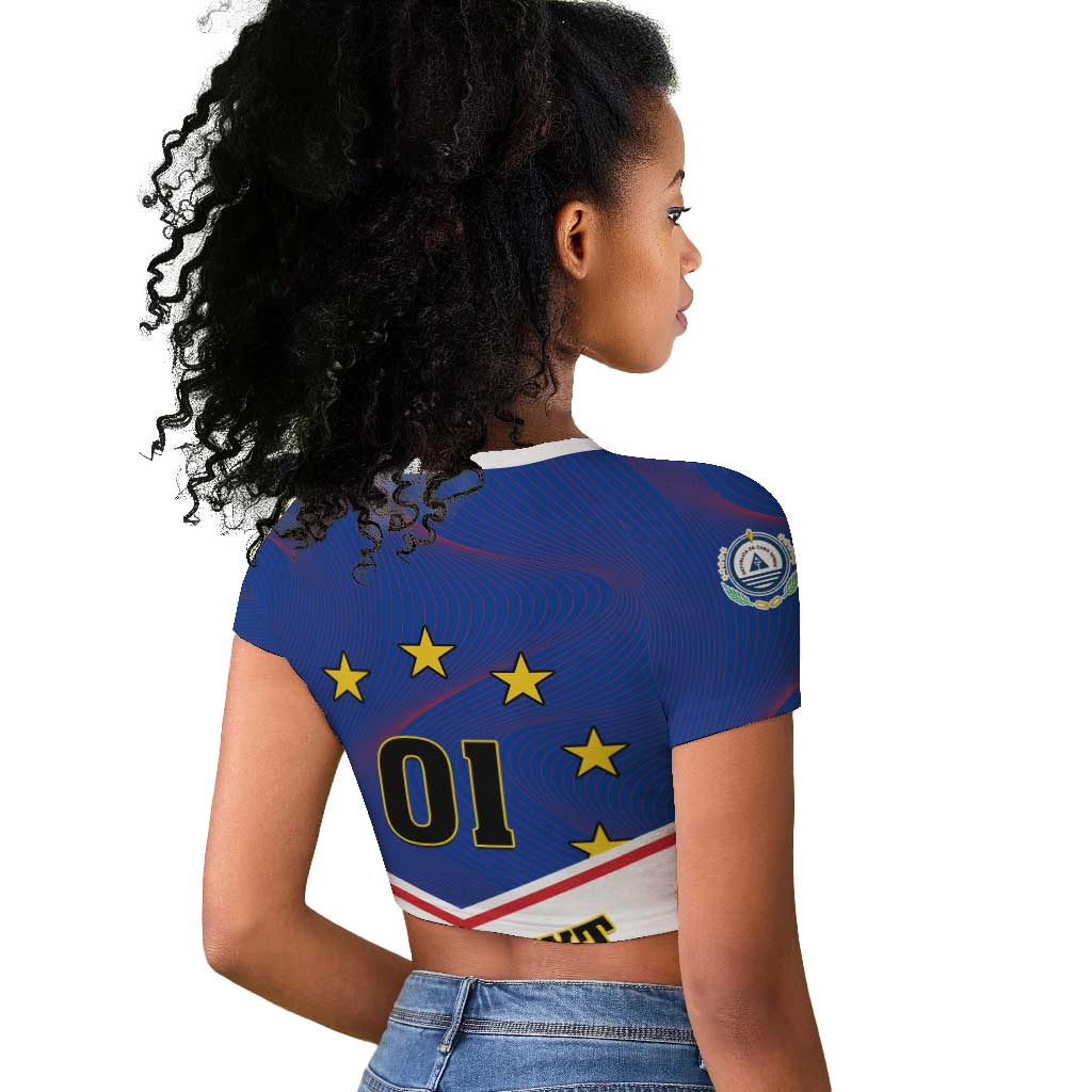 Support the Tubaroes Azuis - Cape Verde Football Raglan Cropped T shirt