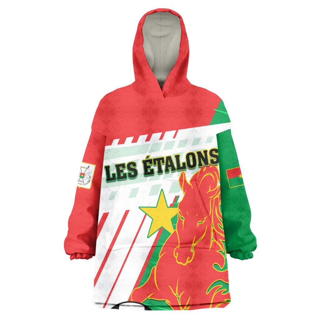 Support Les Etalons - Burkina Faso Football KId Wearable Blanket Hoodie