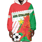 Support Les Etalons - Burkina Faso Football Wearable Blanket Hoodie