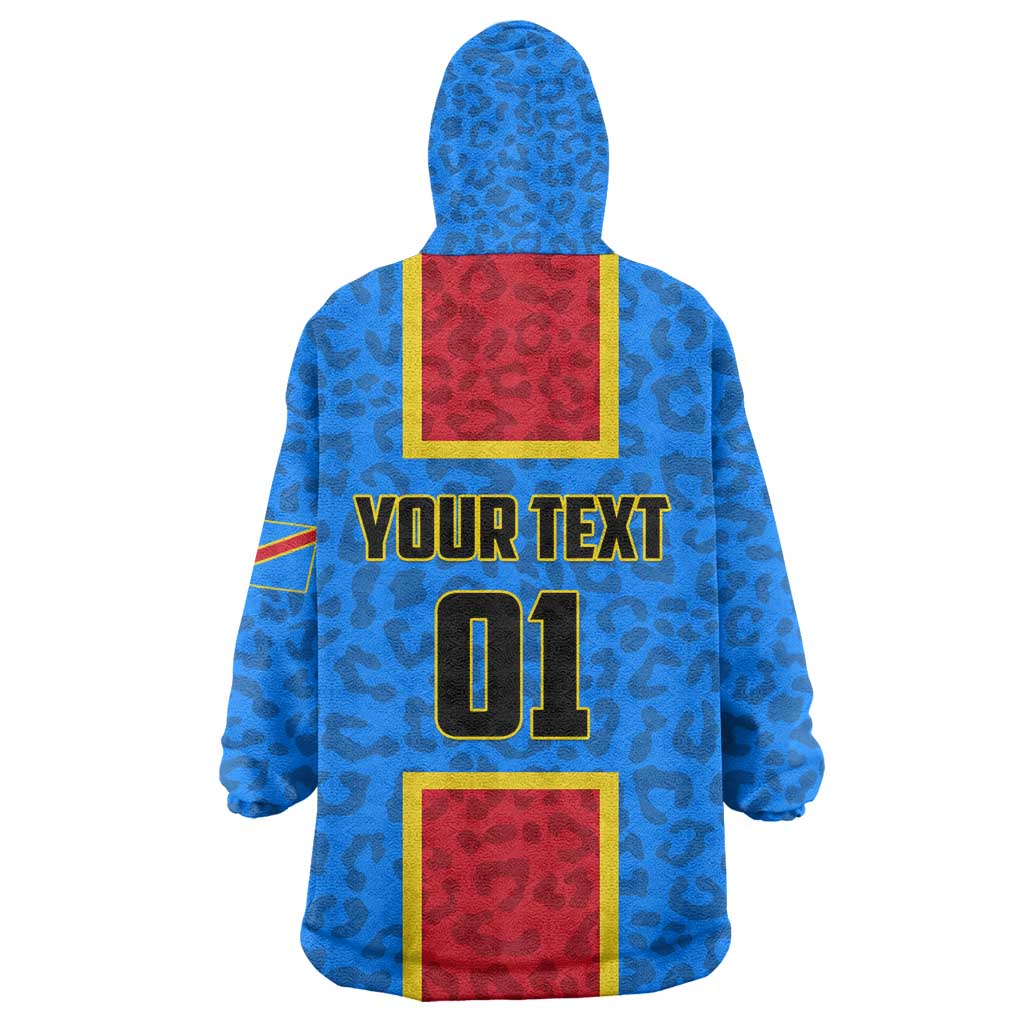 Support Les Leopards - DR Congo Football KId Wearable Blanket Hoodie