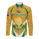 Support Bafana Bafana - South Africa Soccer Long Sleeve Button Shirt