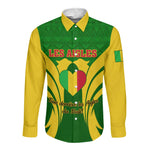 Support Les Aigles Du Mali - Mali Football Long Sleeve Button Shirt