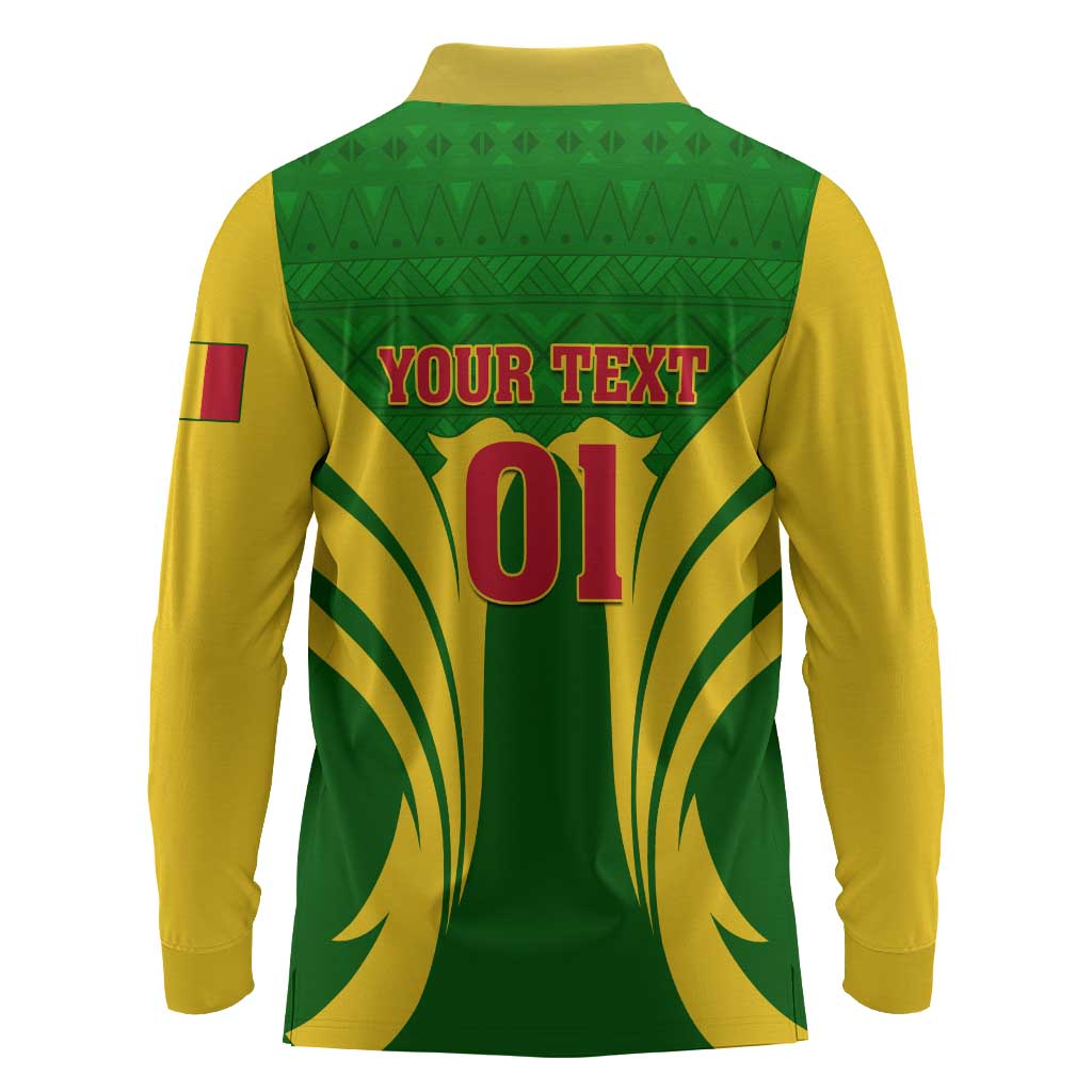 Support Les Aigles Du Mali - Mali Football Long Sleeve Polo Shirt