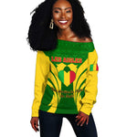 Support Les Aigles Du Mali - Mali Football Off Shoulder Sweater