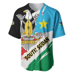 Personalized South Sudan Baseball Jersey East Africa - Grunge Flag Unique