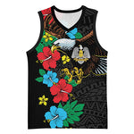 South Sudan Basketball Jersey African Pattern Hibiscus Floral - African Pride