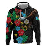 South Sudan Hoodie African Pattern Hibiscus Floral
