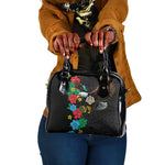South Sudan Shoulder Handbag African Pattern Hibiscus Floral