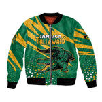 Custom Afro Jamaica Cricket Tallawahs Bomber Jacket Fi Wi Tallawahs Champions
