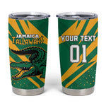 Custom Afro Jamaica Cricket Tallawahs Tumbler Cup Fi Wi Tallawahs Champions