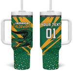 Custom Afro Jamaica Cricket Tallawahs Tumbler With Handle Fi Wi Tallawahs Champions