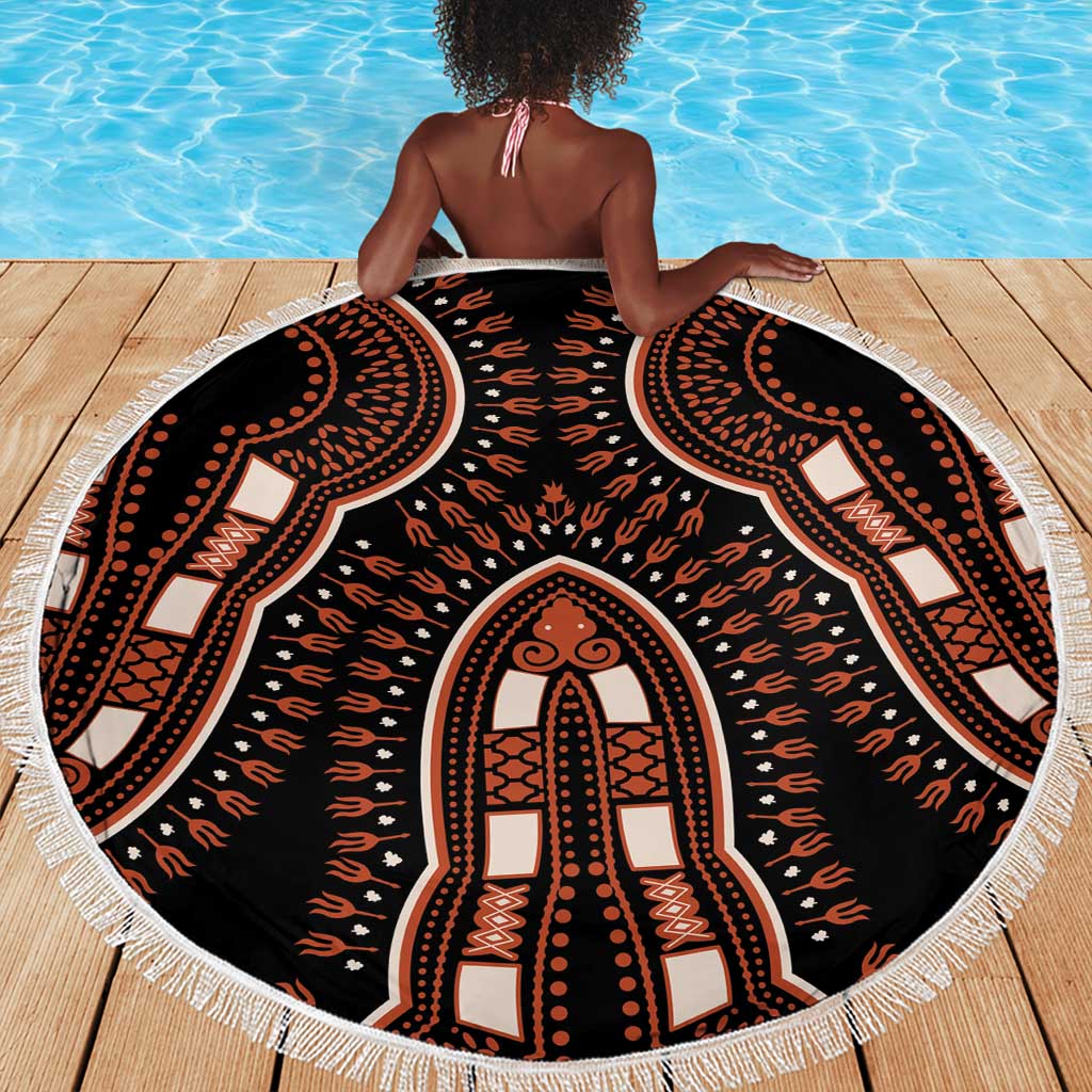 African Dashiki Beach Blanket Afro Vintage Pattern