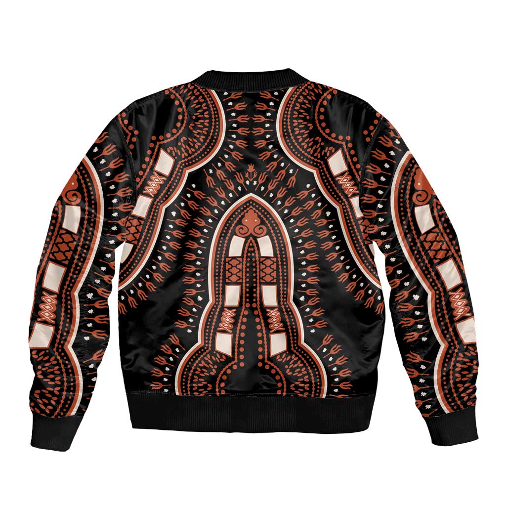 African Dashiki Bomber Jacket Afro Vintage Pattern