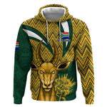 Custom South Africa Rugby Hoodie - Come On Bokke, Champion World Cup