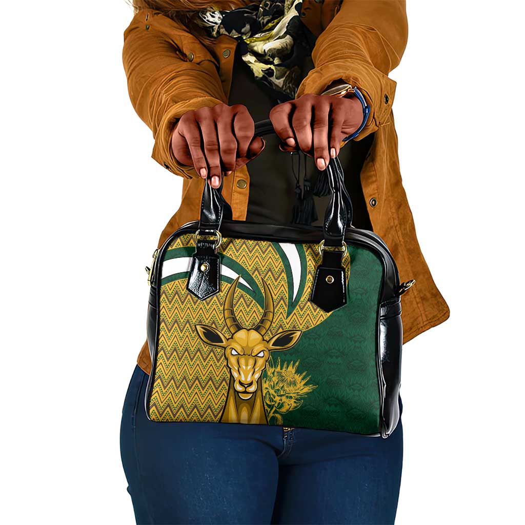 South Africa Rugby Shoulder Handbag - Come On Bokke, Champion World Cup