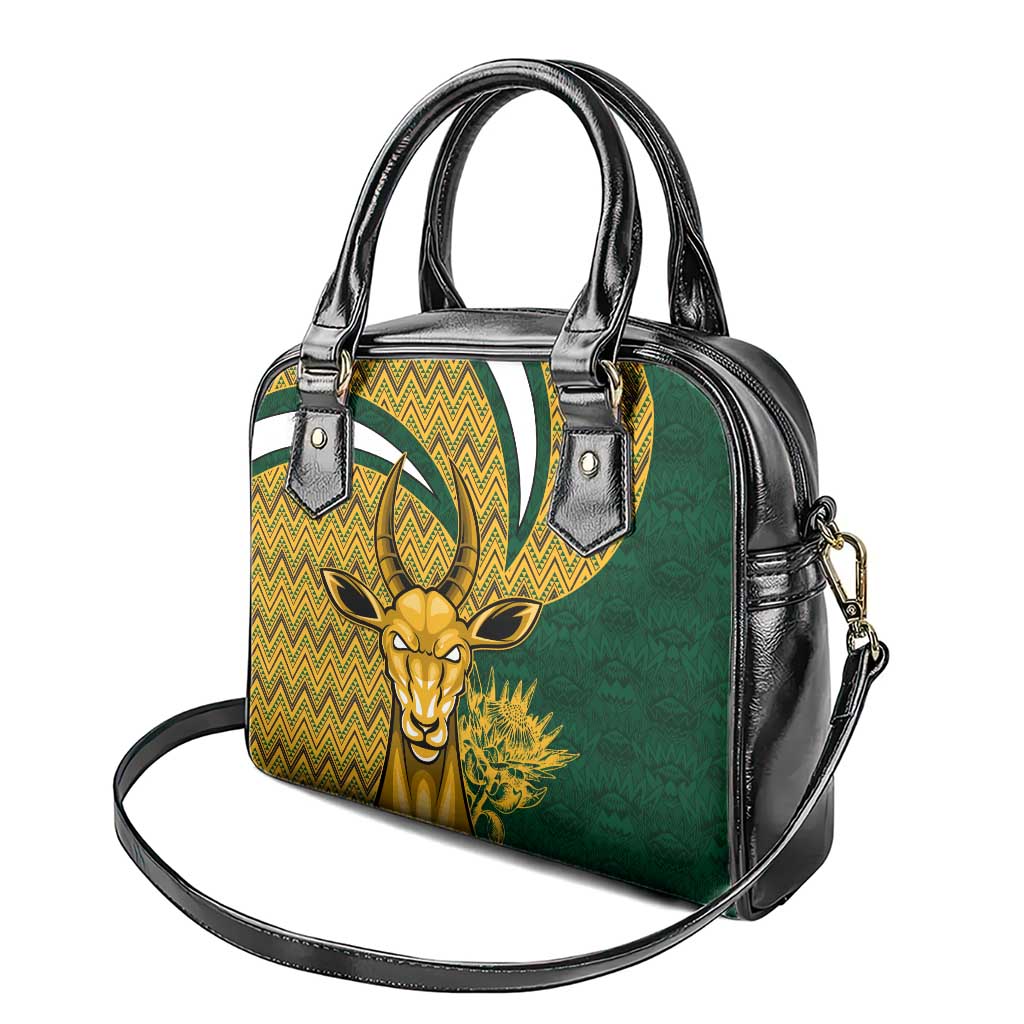 South Africa Rugby Shoulder Handbag - Come On Bokke, Champion World Cup