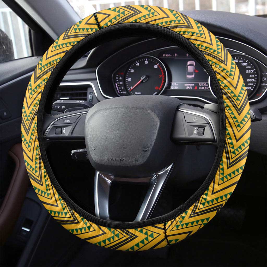 South Africa Rugby Steering Wheel Cover - Come On Bokke, Champion World Cup