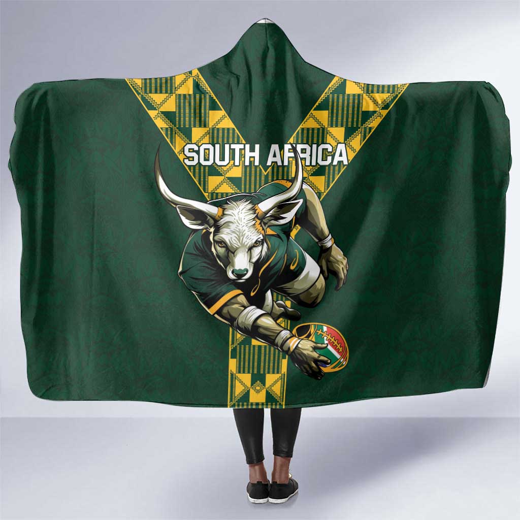 Custom South Africa Rugby Shower Curtain Springboks With Protea Cynaroides LT18 main image 1
