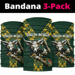 South Africa 2024 Rugby Neck Gaiter Go Springboks Protea Pattern LT01
