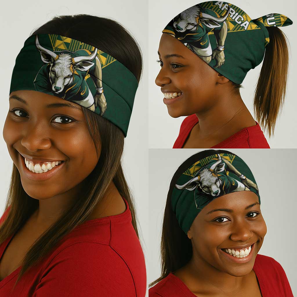 South Africa 2024 Rugby Neck Gaiter Go Springboks Protea Pattern LT01