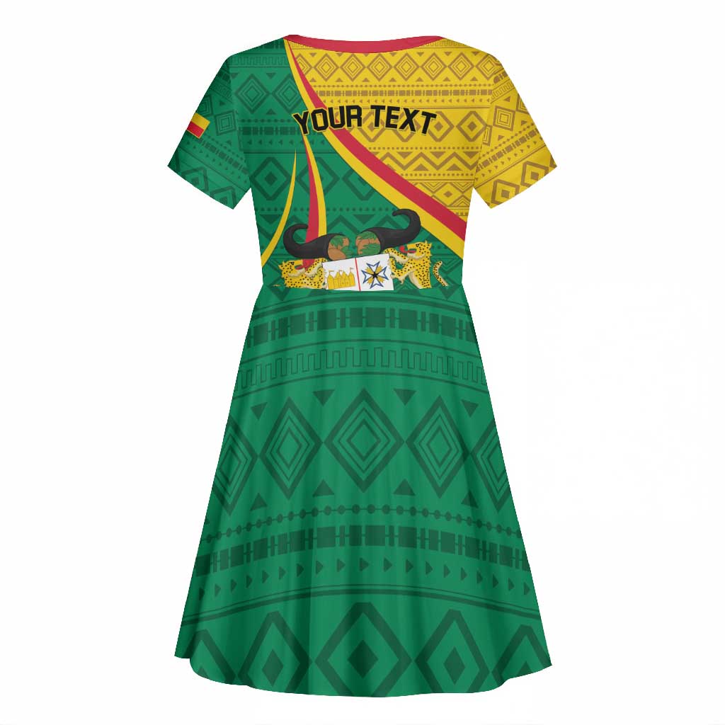Personalized Benin Independence Day 1960 Kid Short Sleeve Dress Fraternite Justice Travail