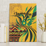 Black Jamaican Independence Day 1962 Canvas Wall Art Jumieka Streamertail Reggae Pattern LT01