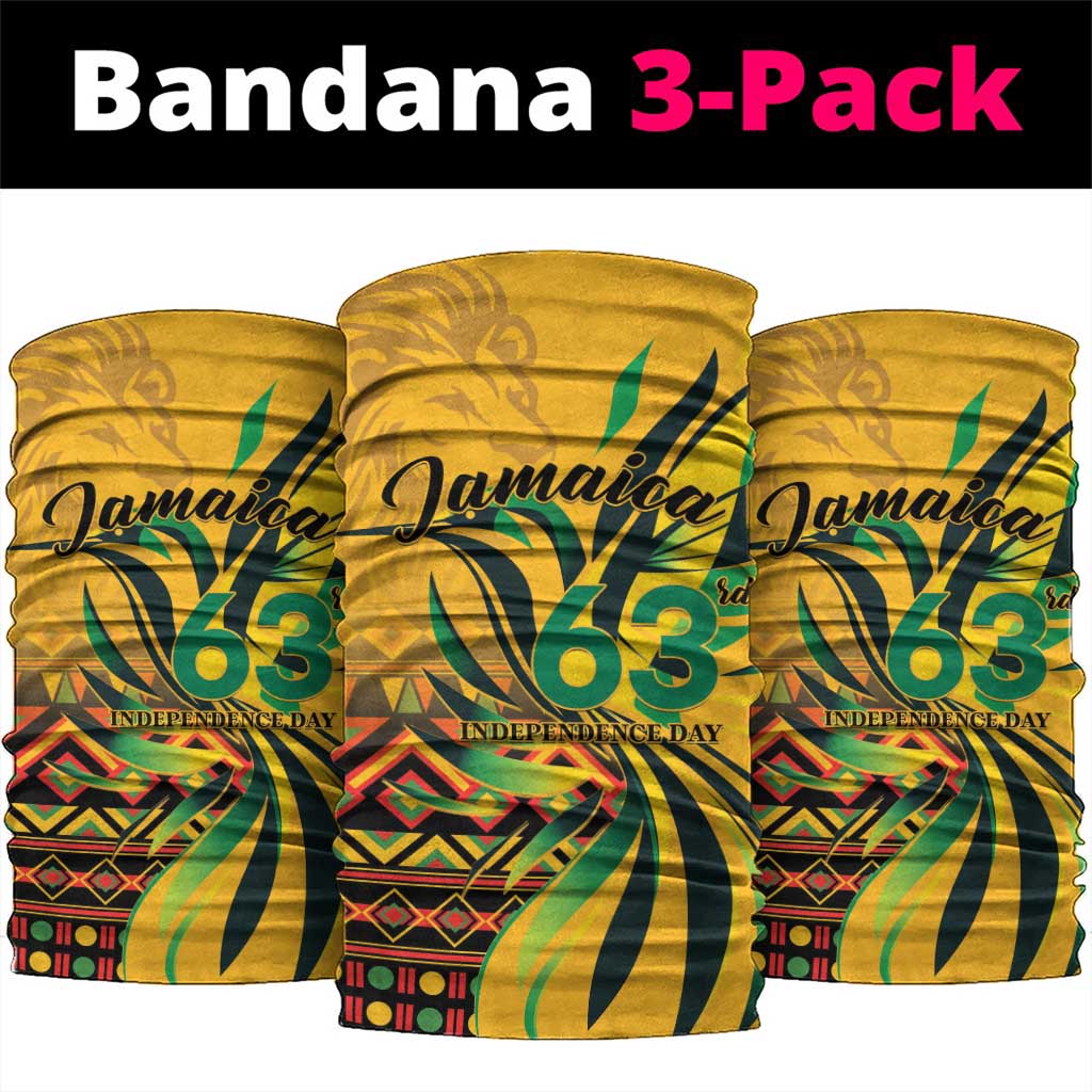 Black Jamaican Independence Day 1962 Neck Gaiter Jumieka Streamertail Reggae Pattern LT01