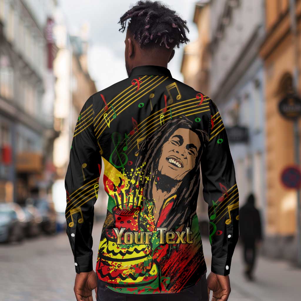 The Father of Reggae Long Sleeve Button Shirt - Legendary Birthday Tribute