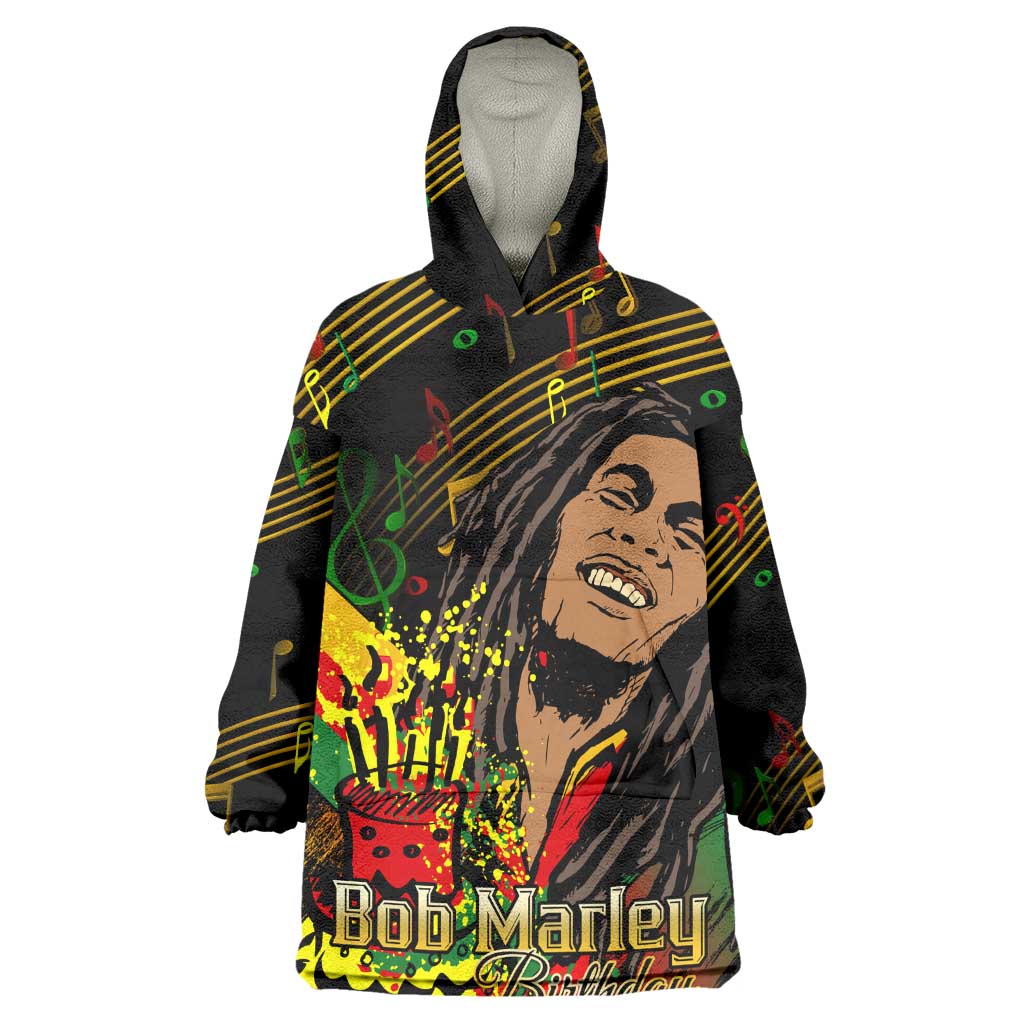 The Father of Reggae Wearable Blanket Hoodie - Legendary Birthday Tribute