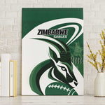 Rugby Zimbabwe Canvas Wall Art Sables Is The Champion - African Pride