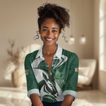 Custom Rugby Zimbabwe Women Casual Shirt Sables Is The Champion - African Pride