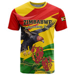 Zimbabwe Independence Day T shirt Featuring Chapungu Bird and Flame Lily