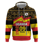 Personalized Uganda Hoodie African Pattern - Independence Day 1962