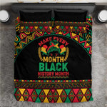 Make Every Month Black History Month Bedding Set African Pattern