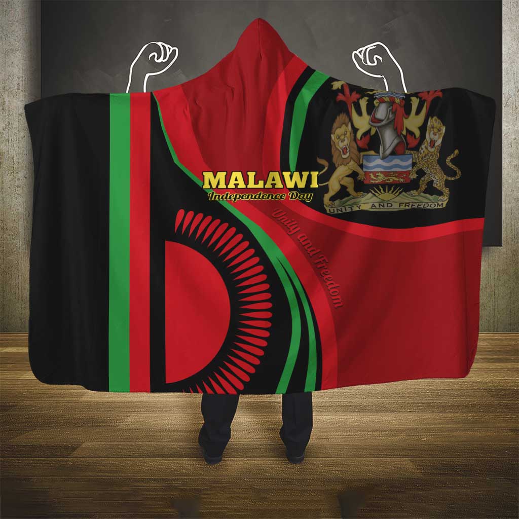 Malawi Independence Day Hooded Blanket Unity and Freedom