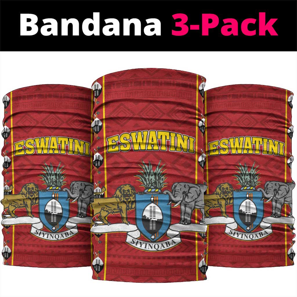 Eswatini African Pattern Neck Gaiter Swaziland Shield Siyinqaba LT01
