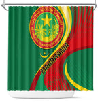 Mauritania Independence Day Shower Curtain with Mauritanian Seal - Special Version
