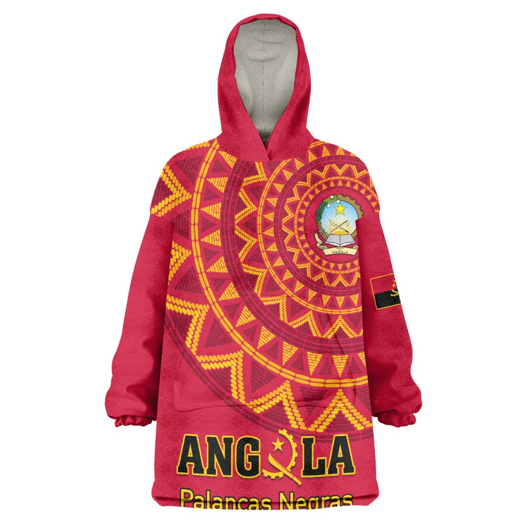 Support Palancas Negras - Red Angola Football KId Wearable Blanket Hoodie