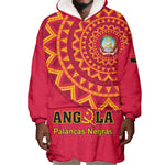 Support Palancas Negras - Red Angola Football Wearable Blanket Hoodie