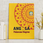Support Palancas Negras - Yellow Angola Football Canvas Wall Art