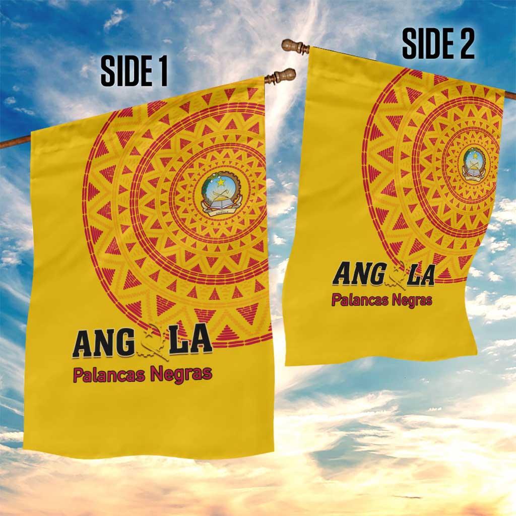 Support Palancas Negras - Yellow Angola Football Garden Flag