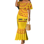 Support Palancas Negras - Yellow Angola Football Mermaid Dress