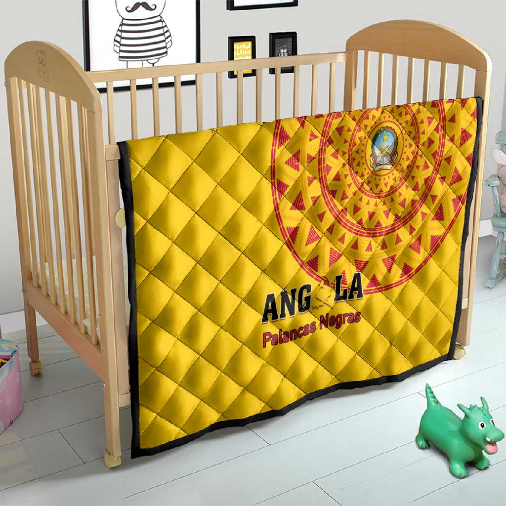 Support Palancas Negras - Yellow Angola Football Quilt