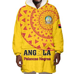 Support Palancas Negras - Yellow Angola Football Wearable Blanket Hoodie