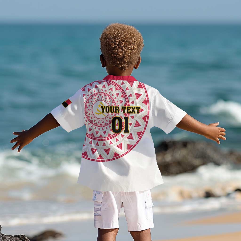 Support Palancas Negras - White Angola Football Kid Hawaiian Shirt